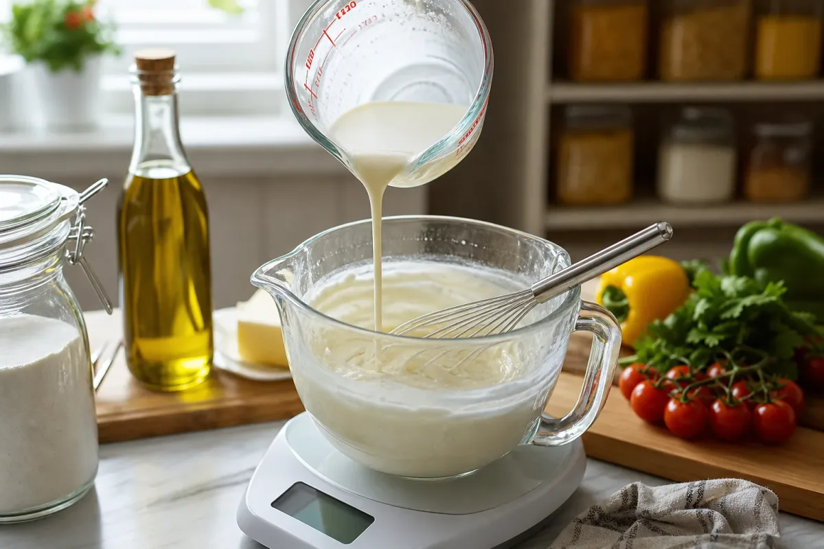 Editorial home-kitchen photo illustrating How to Fix Separated or Overwhipped Heavy Cream (tips tricks tip), realistic tools and ingredients in natural light