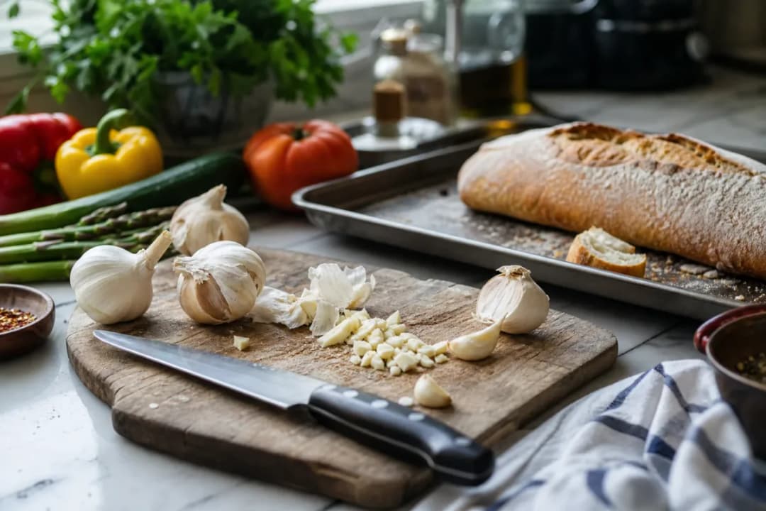 Editorial home-kitchen photo illustrating How to Revive Stale Bread in 5 Minutes (tips tricks tip), realistic tools and ingredients in natural light
