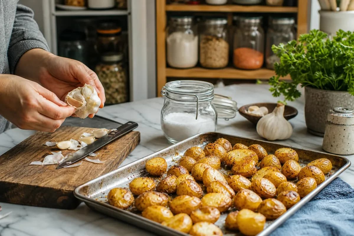 Editorial photo: Stop Boiling Potatoes in Plain Water for Crispy Skin (tips tricks tip) — realistic home-kitchen scene with visible tools and ingredients in nat