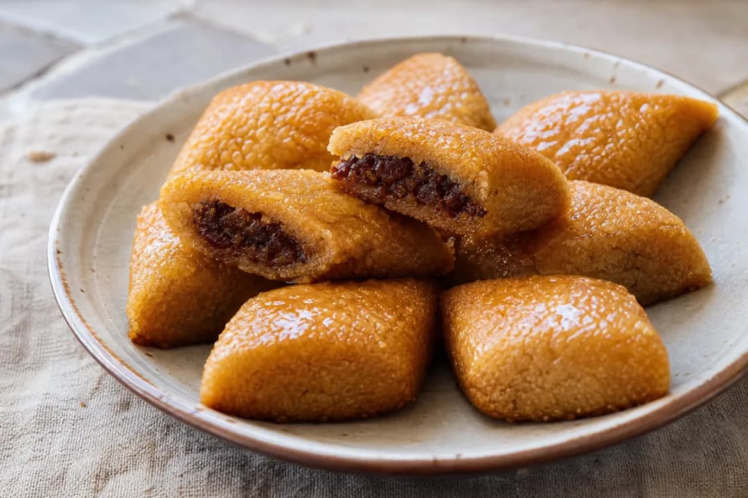 Algerian Makroud with Dates and Honey - Sweet Pastry Delight