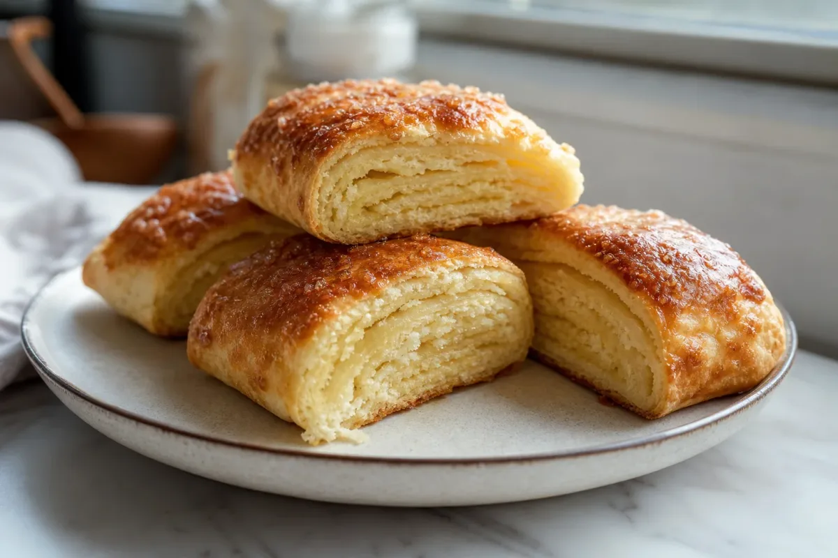 Armenian Gata Sweet Bread with Buttery Filling and Layers