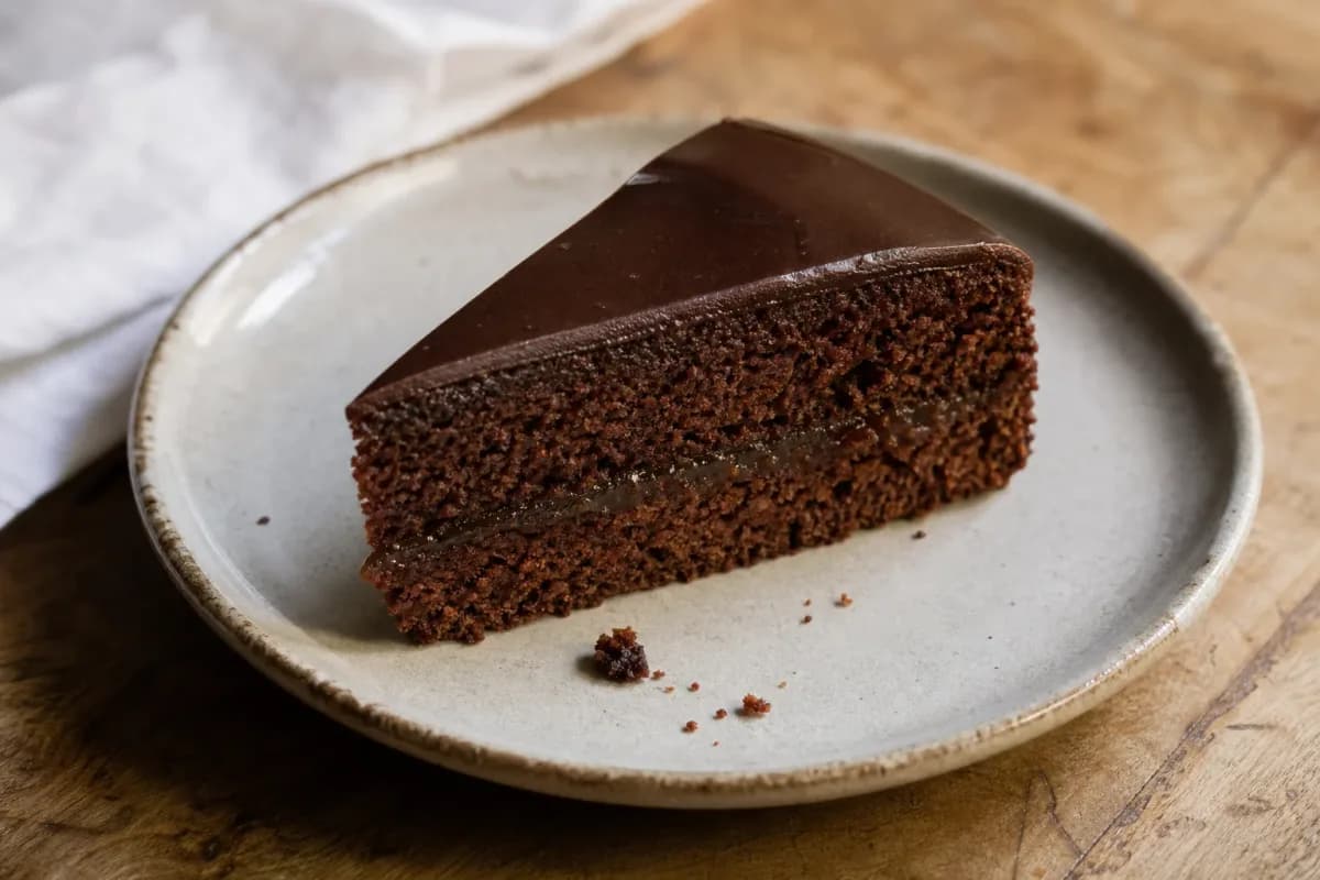 Austrian Sachertorte with Apricot Jam and Chocolate Glaze