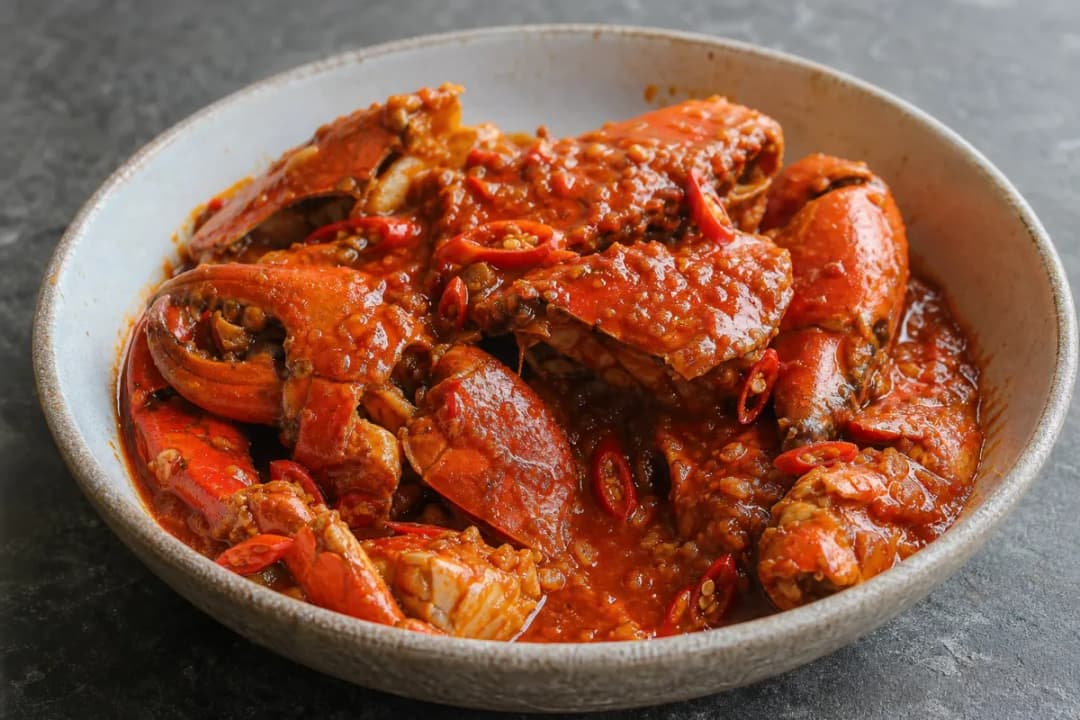 Authentic Singaporean Chilli Crab Recipe with Sweet & Spicy Sauce