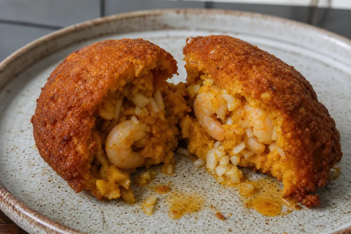 Brazilian Acarajé with Shrimp and Vatapá Filling