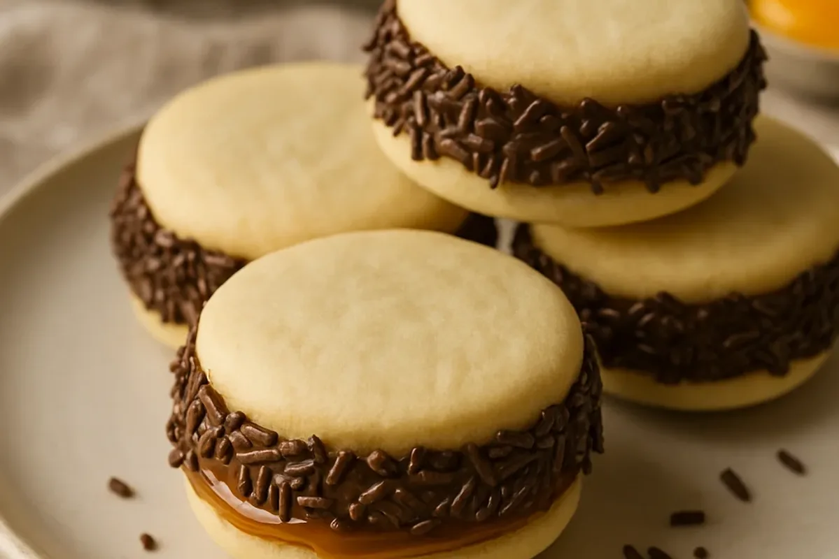 Creamy Dulce de Leche Uruguayan Alfajores — dessert recipe, beautifully plated and ready to serve