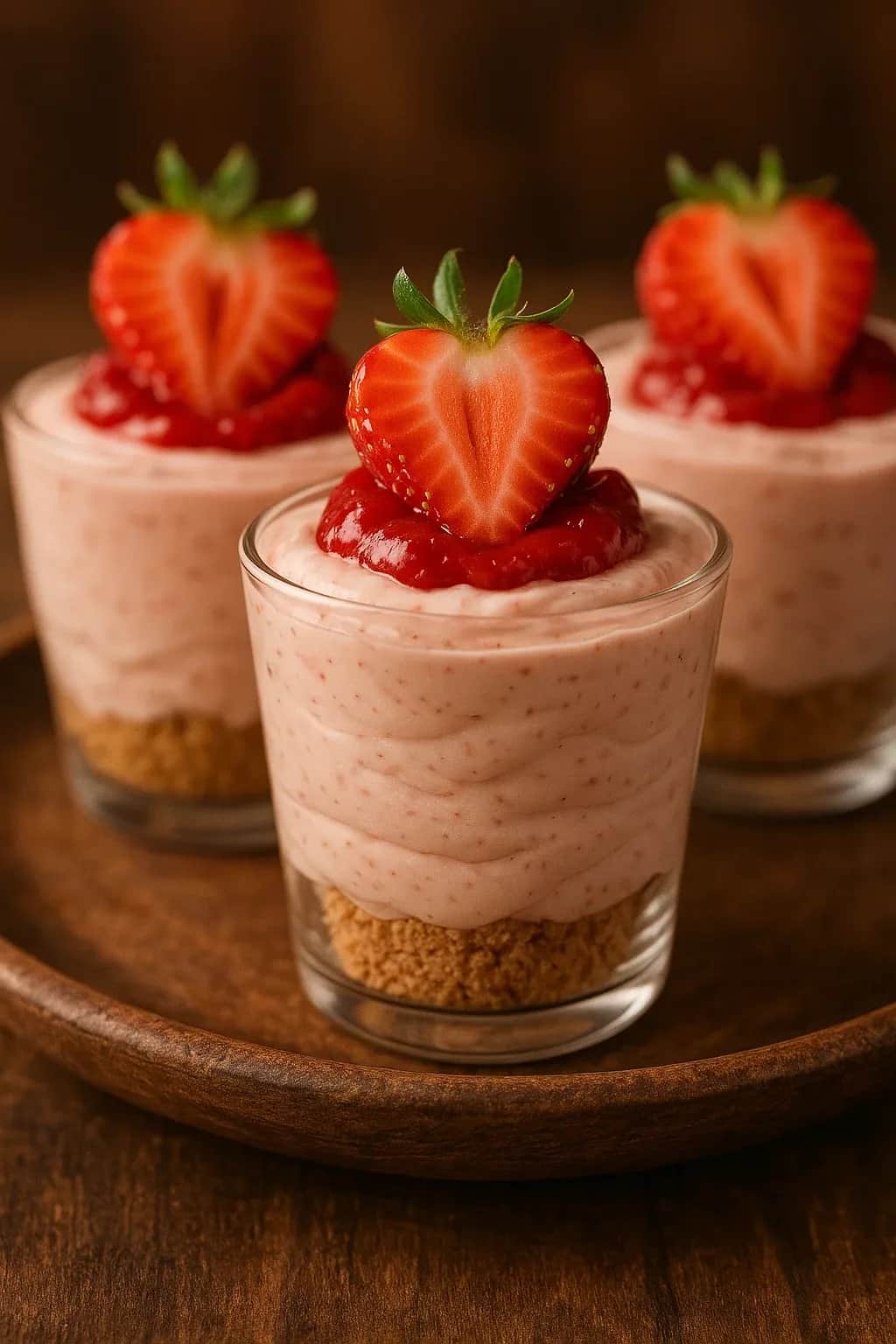 Creamy Strawberry No-Bake Cheesecake Cups — dessert recipe, beautifully plated and ready to serve