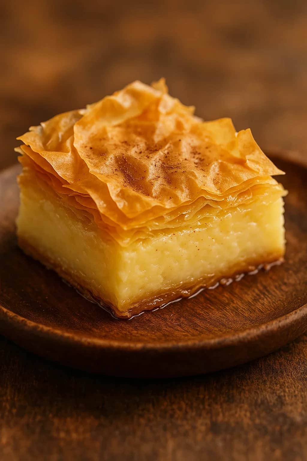 Delicious Greek Galaktoboureko Custard Dessert Recipe — dessert recipe, beautifully plated and ready to serve