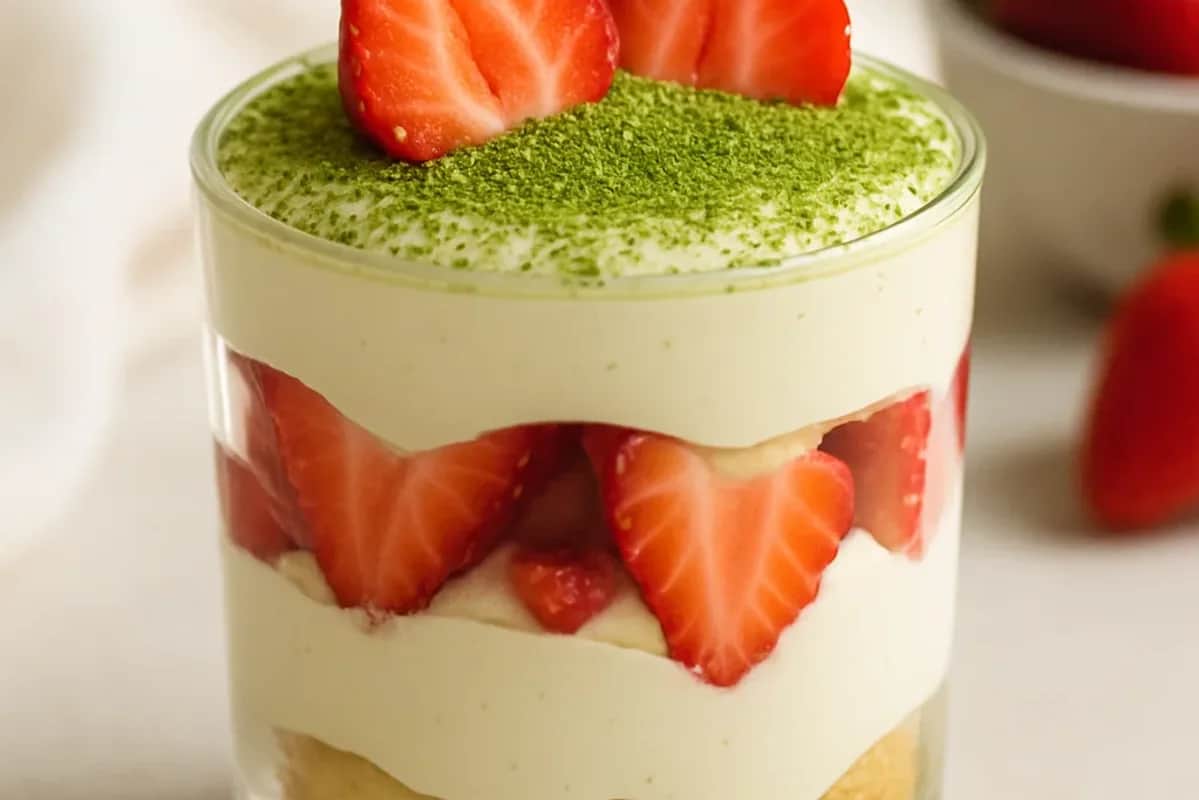Delightful Strawberry Matcha Tiramisu Cups — dessert recipe, beautifully plated and ready to serve