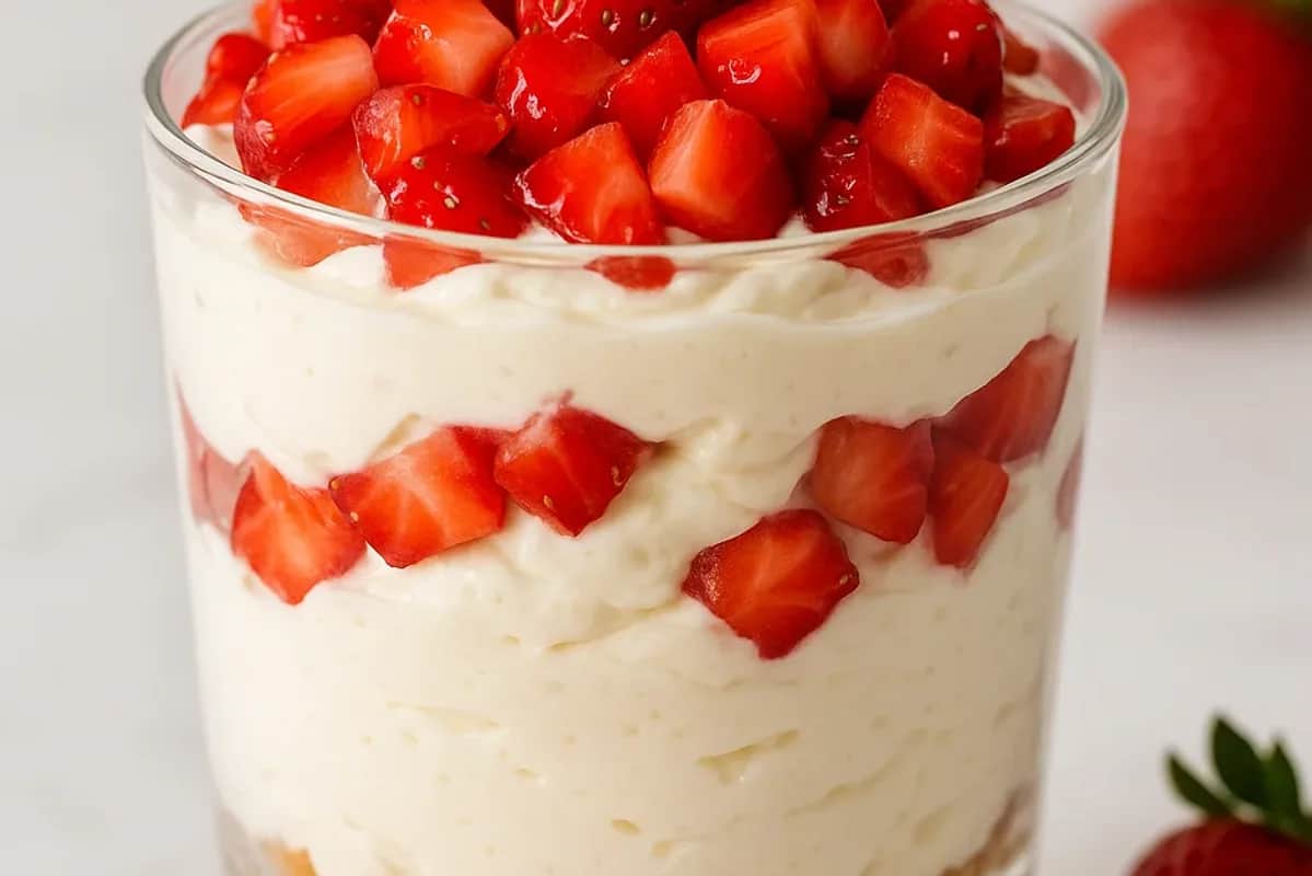 Easy No-Bake Strawberry Cheesecake Cups for Quick Dessert — dessert recipe, beautifully plated and ready to serve