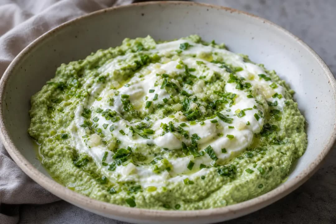 Famous Green Goddess Salad & Dip with Fresh Herbs and Avocado