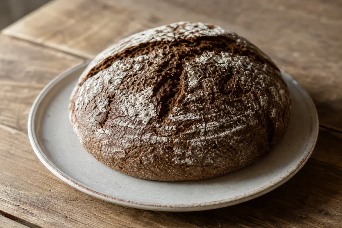 Finnish Rye Bread with Rustic Sourdough Flavor and Seeds