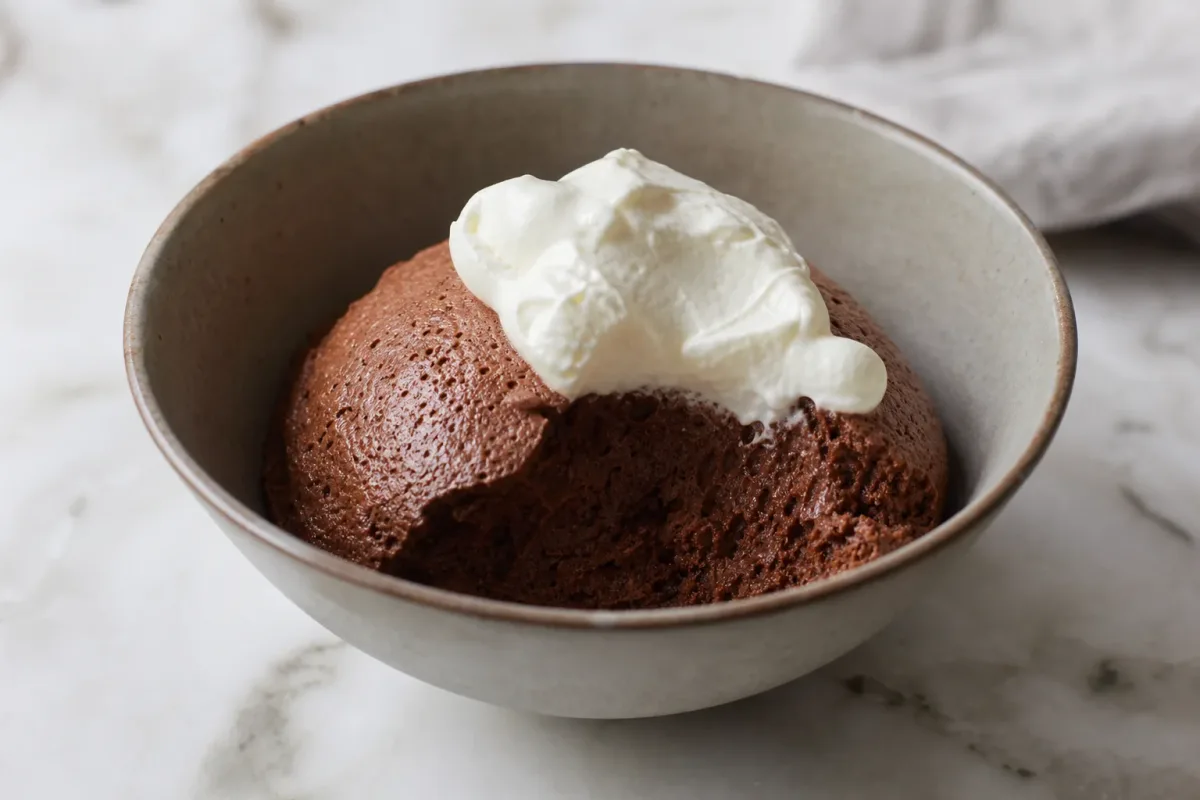 French Chocolate Mousse with Rich Dark Chocolate Flavor
