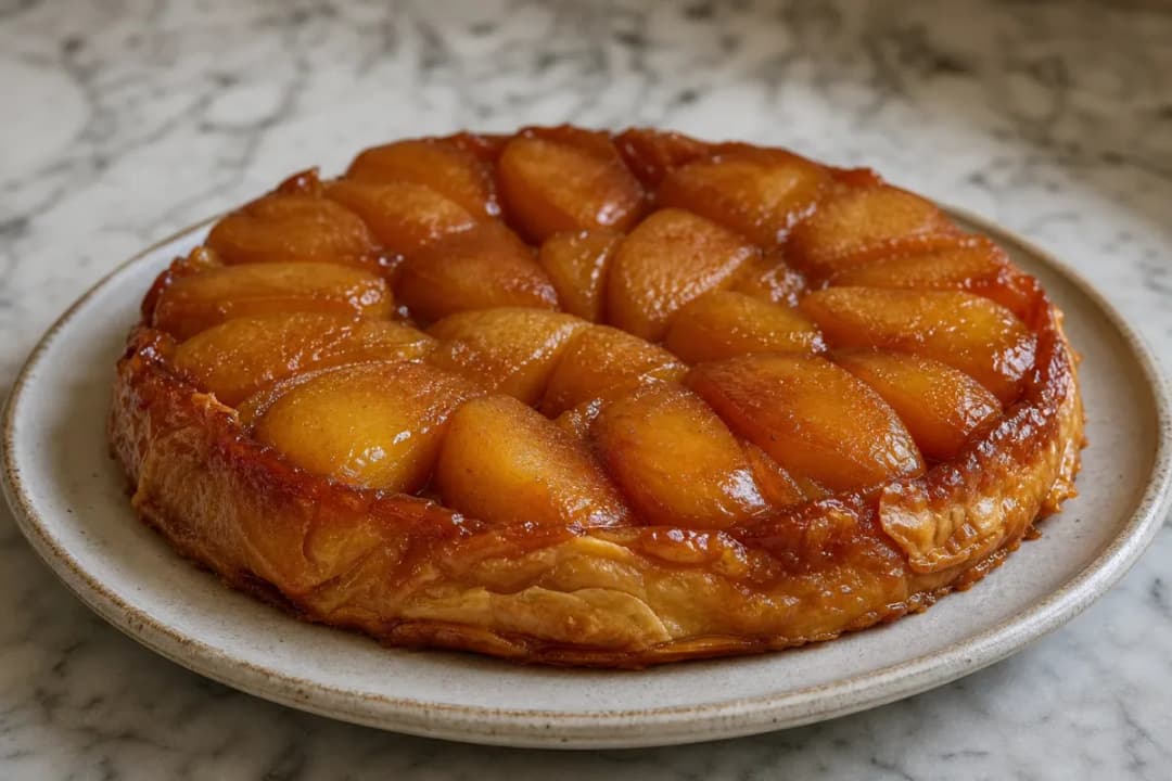 French Tarte Tatin with Caramelized Apples and Flaky Pastry
