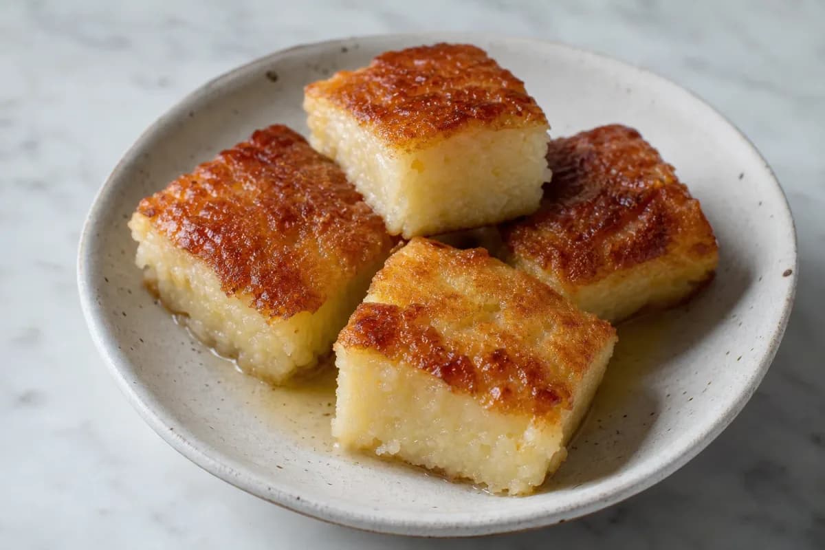 Hawaiian Butter Mochi with Coconut Milk and Sweet Rice Flour