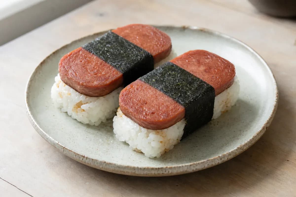 Hawaiian Spam Musubi with Sushi Rice and Nori