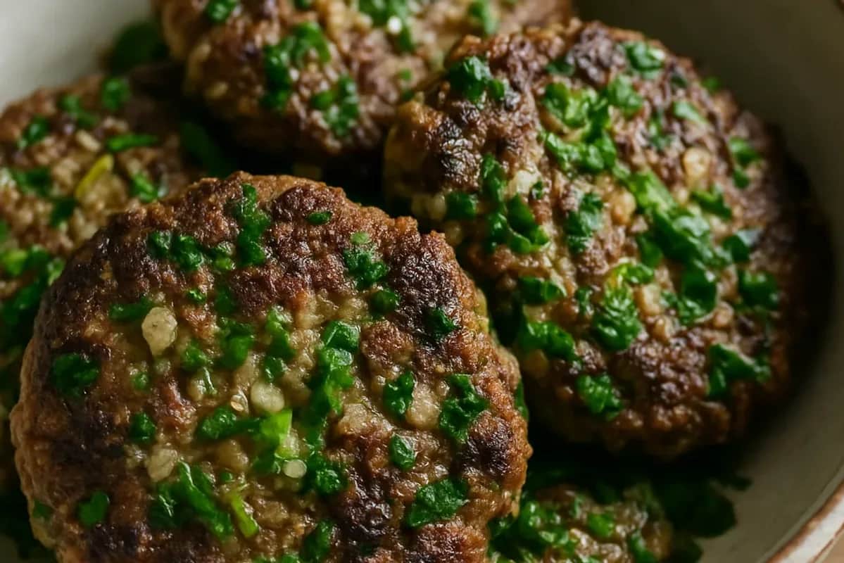 Herbaceous Chapli Kebab Frying — dinner recipe, beautifully plated and ready to serve