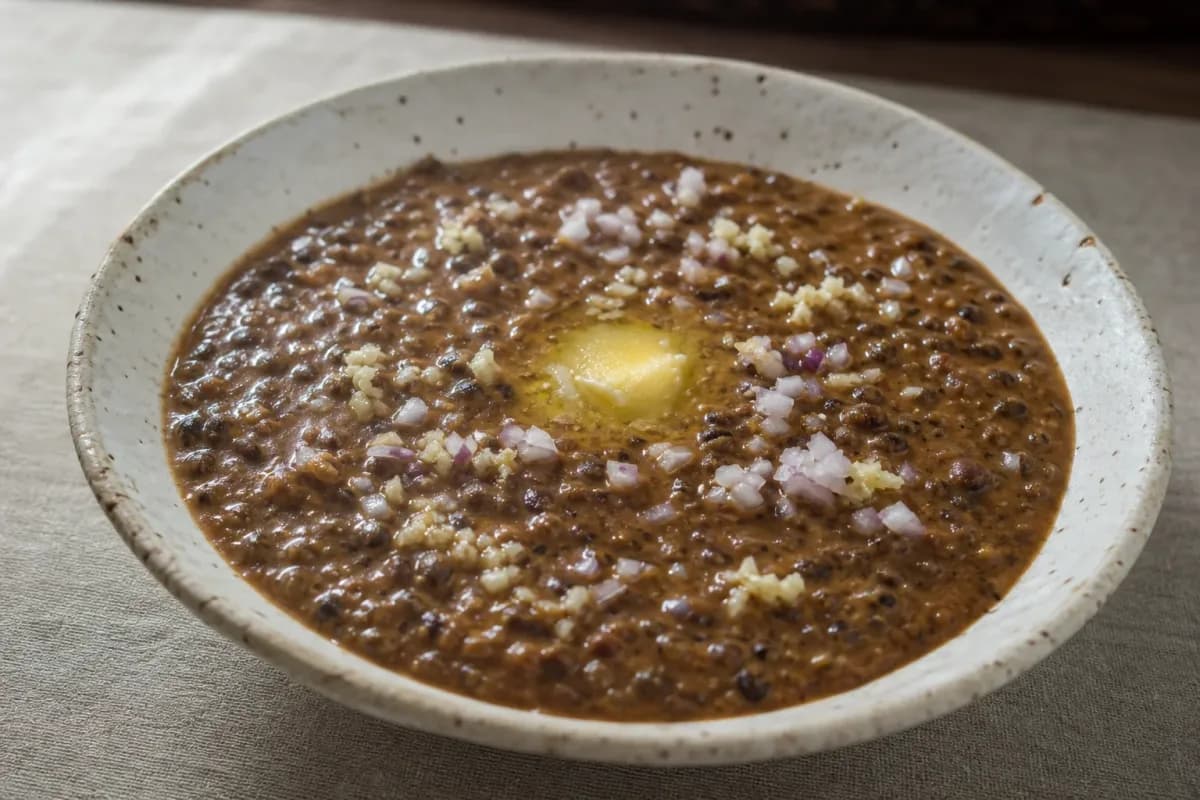 Indian Dal Makhani with Black Lentils and Butter for Dinner
