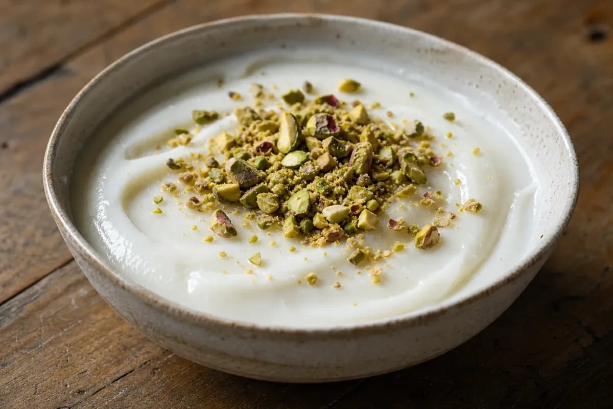 Israeli Malabi with Rose Water and Pistachios for Dessert