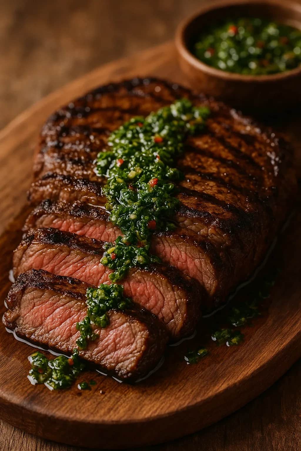 Juicy Argentine Steak with Fresh Chimichurri Sauce — dinner recipe, beautifully plated and ready to serve