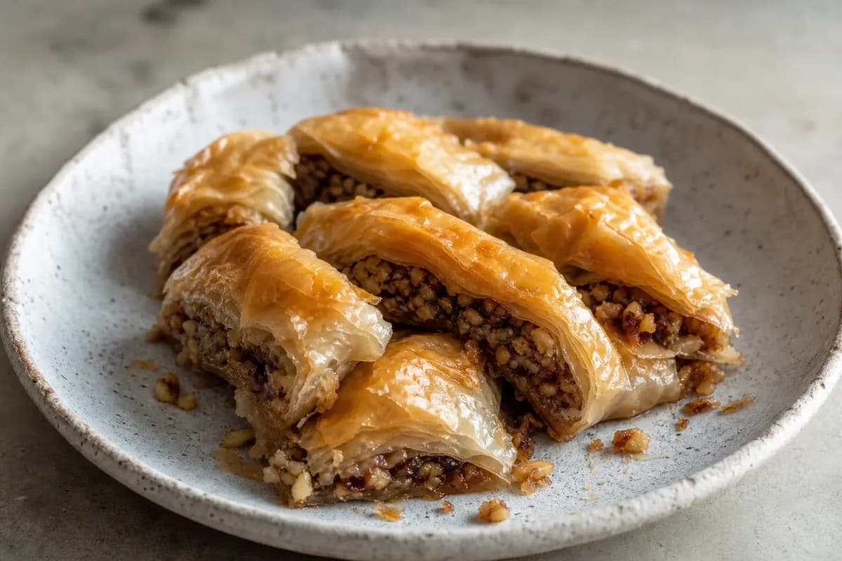 Kurdish Walnut and Date Pastries with Warm Spices