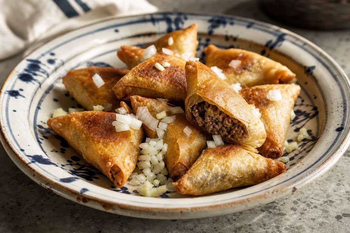 Moroccan Briouats with Spiced Beef and Crispy Pastry