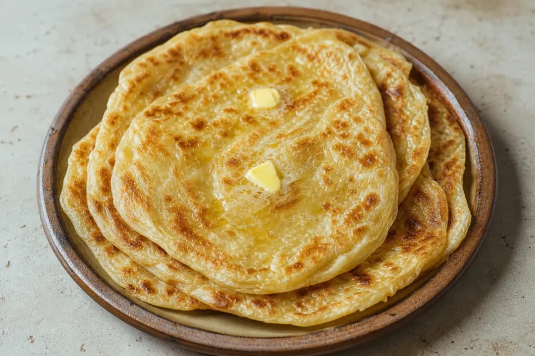 Moroccan Msemen – Flaky Pan-Fried Flatbread with Butter