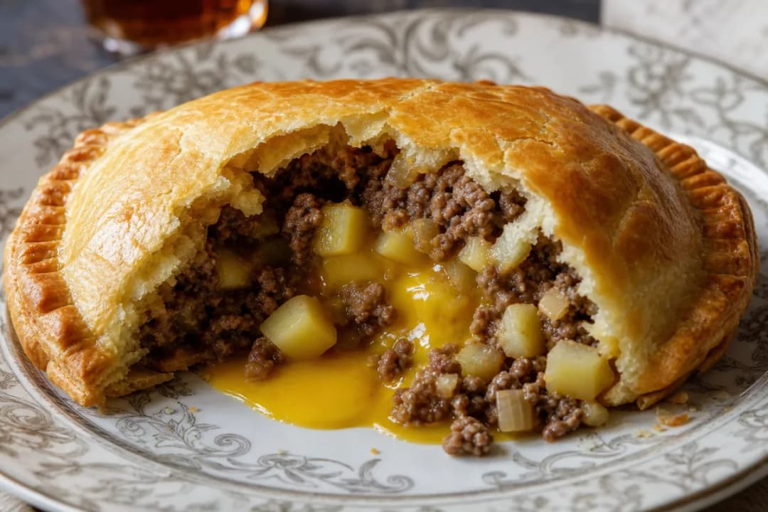 Nigerian Meat Pie with Savory Beef Filling and Flaky Crust
