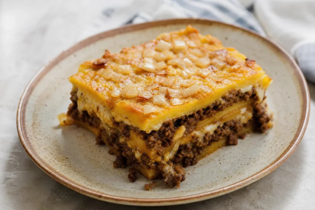 Pastelón: Puerto Rican Sweet Plantain Lasagna with Beef Layers