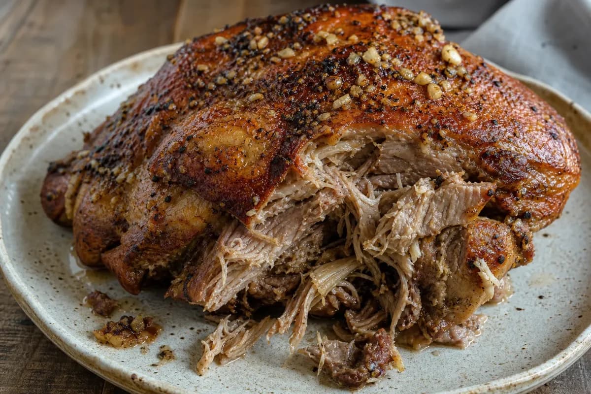 Puerto Rican Pernil with Garlic and Crispy Skin