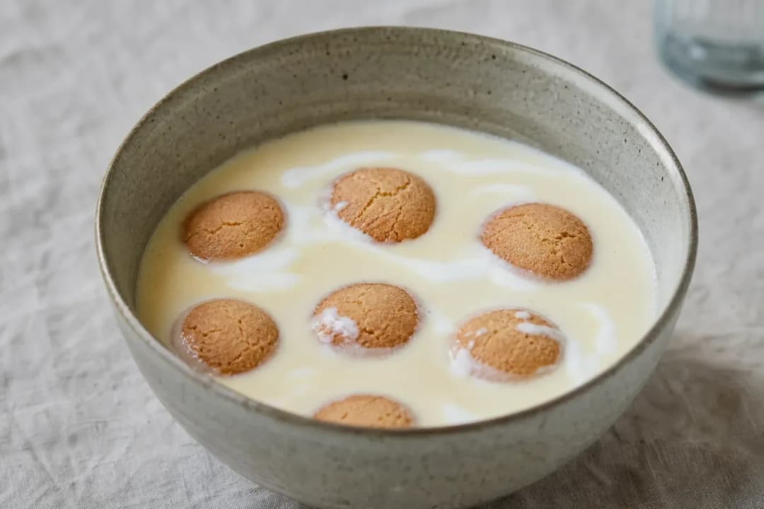 Refreshing Danish Koldskål with Kammerjunker Biscuits