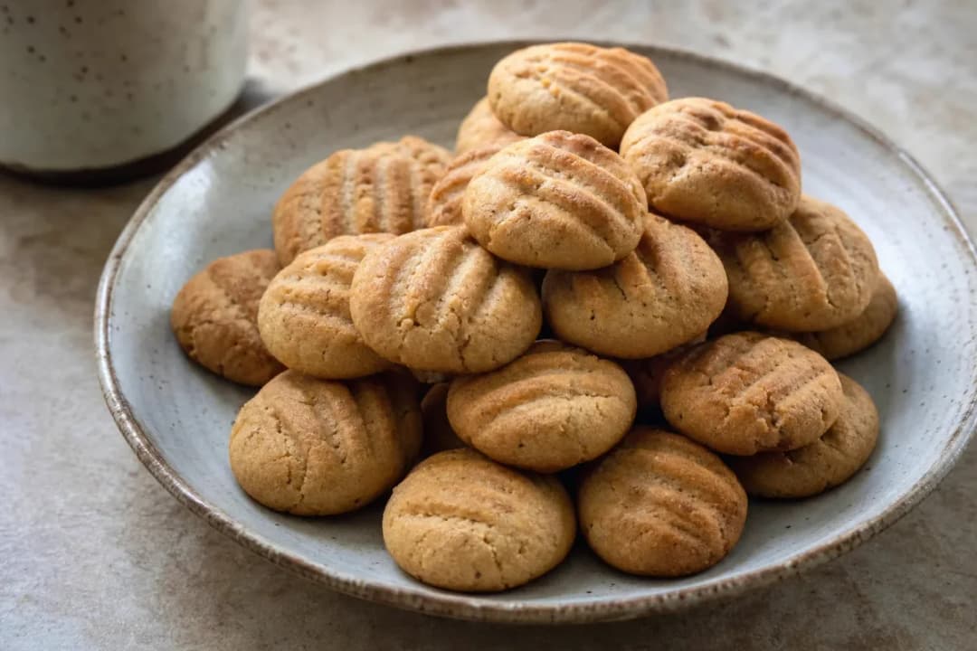 Saudi Kleija Cookies with Cardamom and Cinnamon Flavor