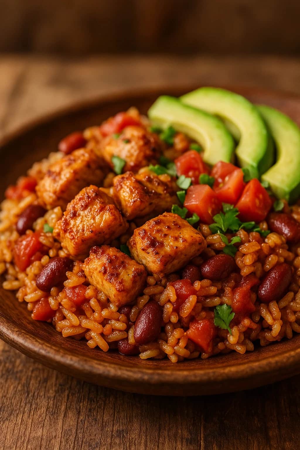 Spicy Mexican Chicken Taco Rice Skillet