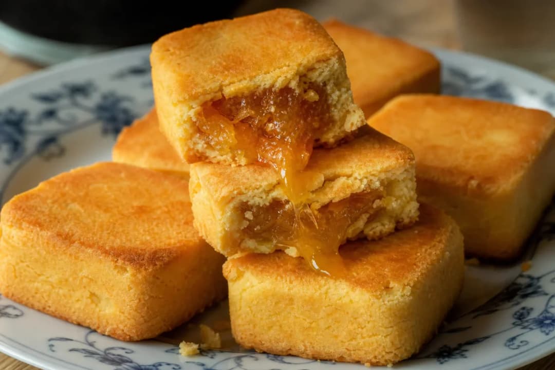 Taiwanese Pineapple Cakes with Sweet Pineapple Filling