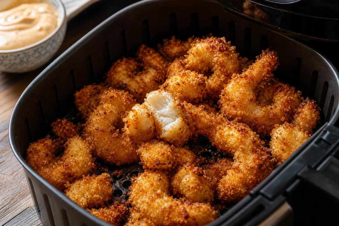 Ultra Crispy Air Fryer Bang Bang Shrimp with Spicy Sauce