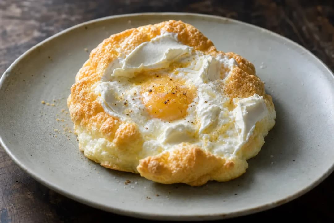 Viral Fluffy Cloud Bread with Cream Cheese and Eggs