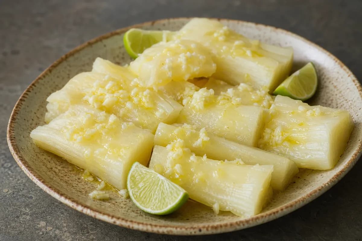 Yuca con Mojo – Cassava with Garlic Citrus Sauce Recipe